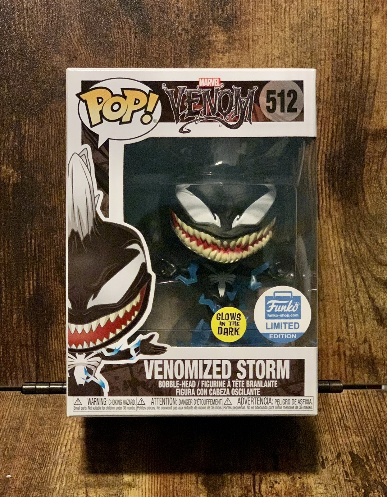 Funko Pop! Marvel – Glow Venomized Storm (Exklusiv-Edition), Ca. 9,5 Cm, Leuchtet Im Dunkeln