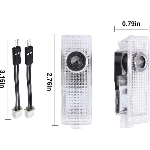 2-4Pc Car Door Projector Laser Led Lights Courtesy Puddle Shadow Lamps For B-M-W - Picture 12 of 27