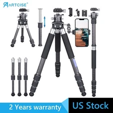 ARTCISE Multifunction Carbon Fiber Tripod Monopod Tabletop Tripod with Ball Head