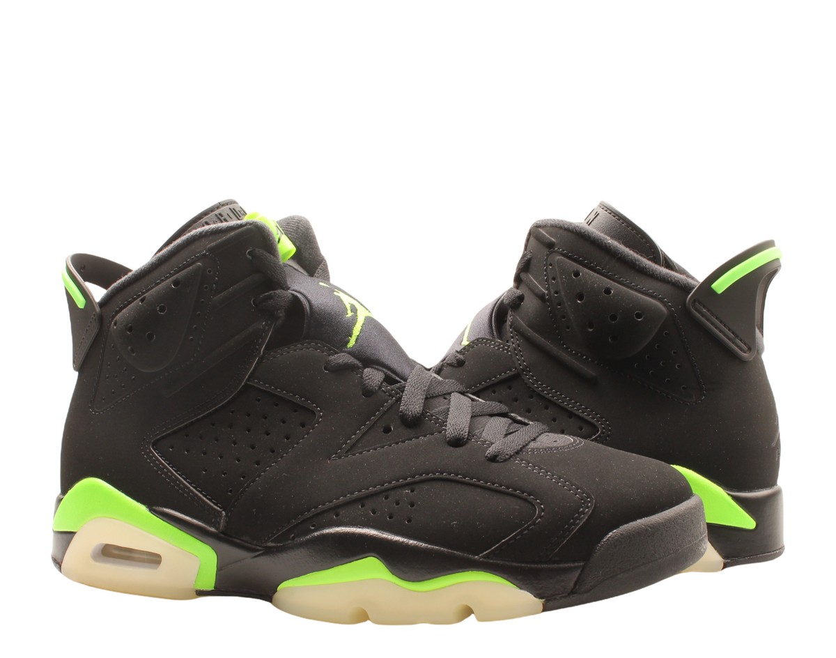 スニーカー Air Jordan 6 Retro Basketball Shoes Nike Air Jordan 6 Retro Black/Electric Green Men's