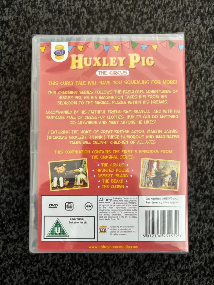 HUXLEY PIG: THE CIRCUS DVD NEW FACTORY SEALED UK GENUINE ORIGINAL - Image 2 of 2