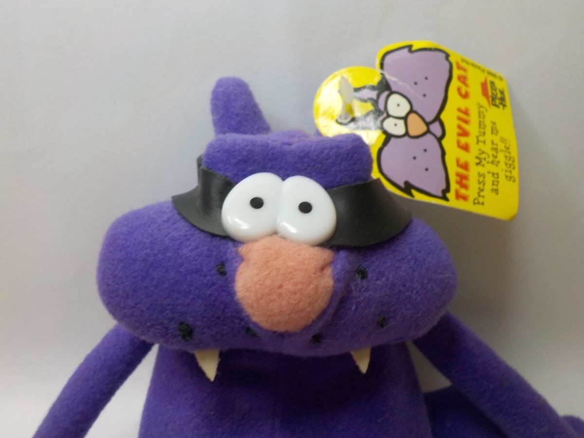 Pizza Hut The Evil Cat Plush/ W beans 1998 6