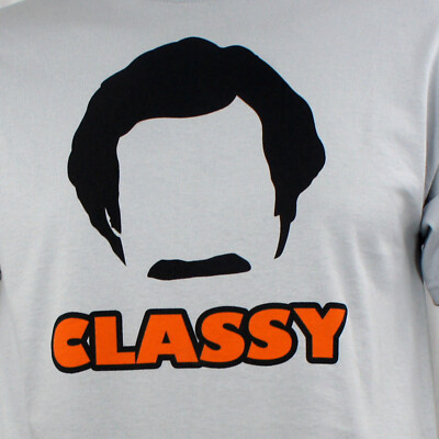 Anchorman 2 - Stay Classy T-Shirt | Officially Licensed 100% Cotton Tee