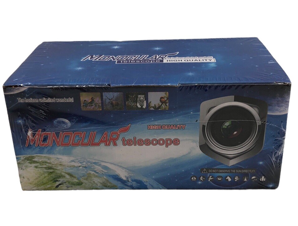80x100 HD High Powered Monocular Telescope with Smartphone Adapter 