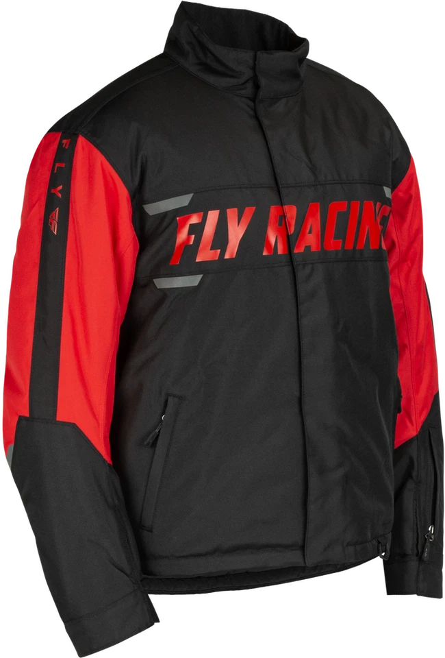 Новый мухи гонки 2024 форпост куртка пальто снегоход снег зима черный красный - Изображение 3 из 4