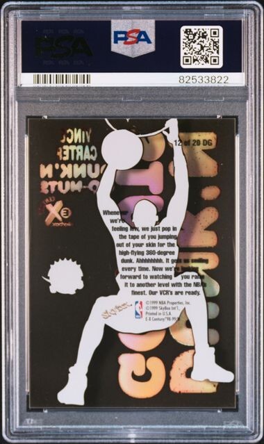 1998-99 Skybox E-X Century Dunk N Go-Nuts CLEAR Vince Carter
