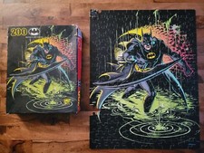 Golden - Used Batman Returns 200 Pc Jigsaw Puzzle With Box Incomplete For Parts