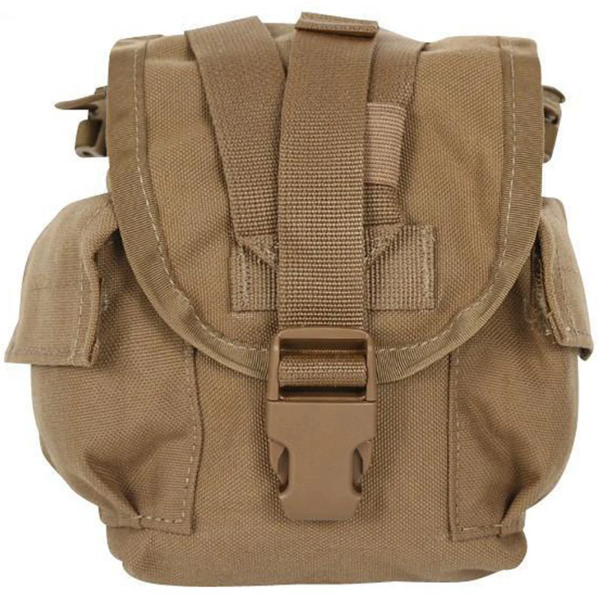 USMC Issue 1QT MOLLE Coyote Brown Canteen Cover Pouch 8465-01-532-2303 NEW