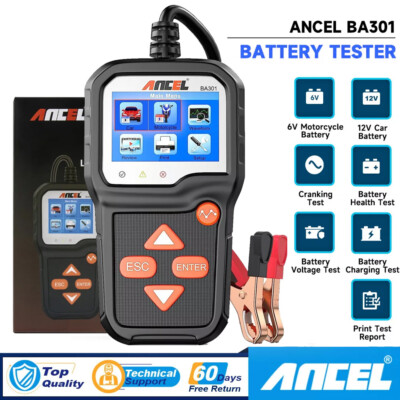 ANCEL 12V Van Light Truck Car Battery Tester Charging Analyzer Diagnostic Tool