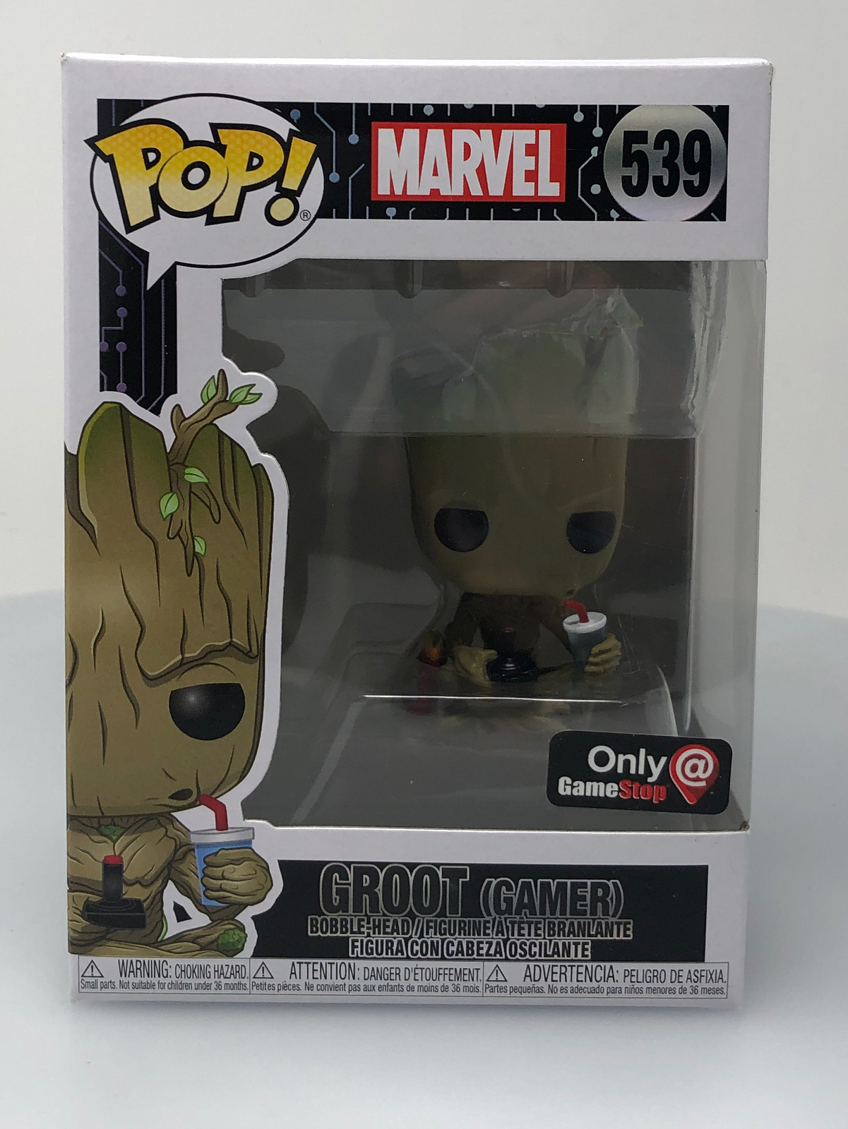 Funko Pop! Marvel Groot Gamer #539 Vinyl Figure Damaged Box See Pics