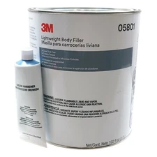0.8 Gallon 3M Tack Free Lightweight Auto Body Filler with Hardener 05801 - Gray