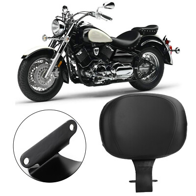 Black Driver Rider Backrest For Yamaha V Star 1100 XVS1100 Drag Star 1999-18 US