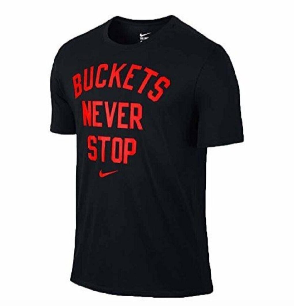 Nike BUCKETS NEVER STOP Basketball DriFit TShirt Me… Gem
