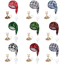 Unisex Clip Fez Xmas Hat Costume Party Bib Pin Boa Beret Christmas Vest Men