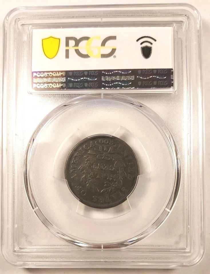 Gold Shield PCGS VG 10, 1804 Draped Bust Half Cent Crosslet 4 Stems - Image 4 of 4