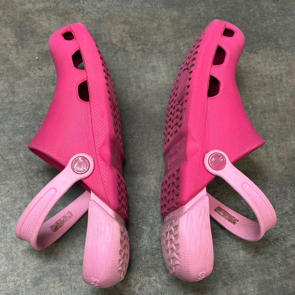 Crocs Kids Electro Clog Kids Size 3 Candy Pink Carnation J3 Slip On Shoe - Image 2 of 4