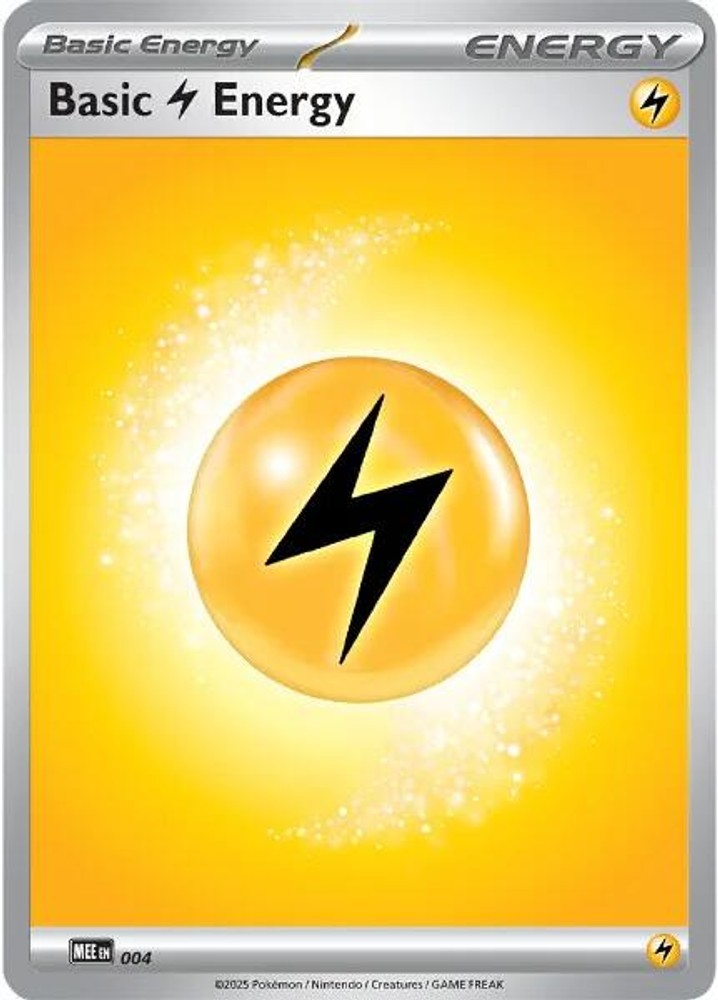 Pokemon Basic Lightning Energy [MEE: Mega Evolution Energies - 4]Reverse Holo...