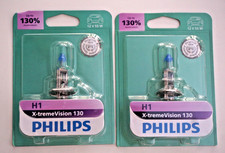 2 Philips H1 X-treme Vision 130 Halogen Headlight Bulbs Xv130b1 Pair