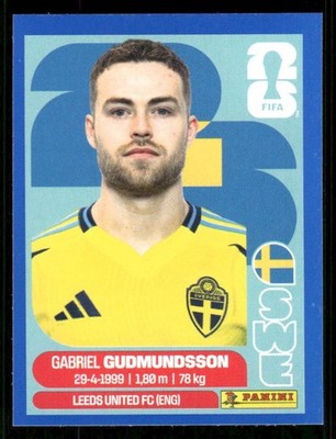 2026 USA Fifa World Cup Panini Sticker Blue Border GABRIEL GUDMUNDSSON SWE4