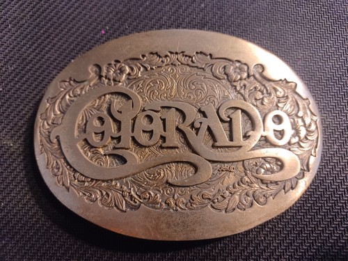 Colorado State ADM Solid Brass US Belt Buckle
