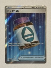 Carta rara Pokémon N's PP Up Trainer Full Art Foil 262/217 ASC NM
