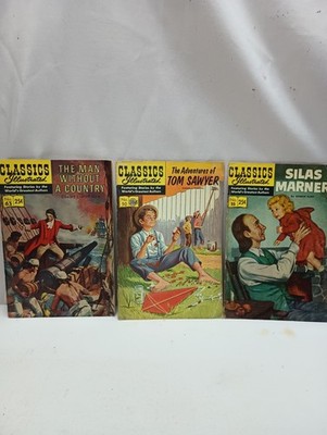 Lot Of 3 CLASSICS ILLUSTRATED  Comic 