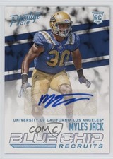 2016 Panini Prestige Blue Chip Recruits Ink 24/100 Myles Jack #15 Auto 00ht