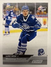 2023-24 23/24 Upper Deck CHL STARS #322 Luke Misa Mississauga Steelheads