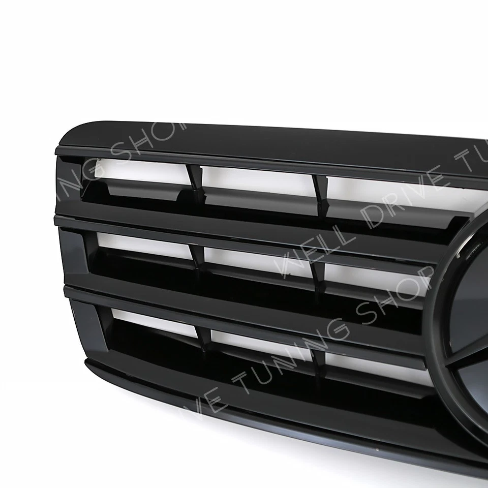 Gloss Black Front Upper Grille W/Star For Mercedes Benz W203 01-07 C320 C350 C32 - Imagem 4 de 4