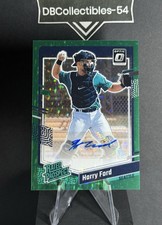 2023 Donruss Optic Harry Ford Green Stars Rated Prospect Auto 15/15 Seattle 