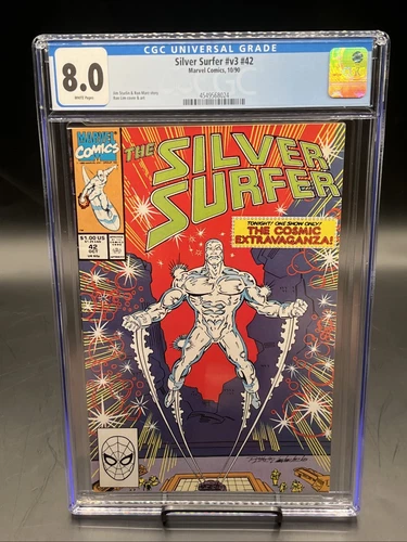 Silver Surfer #42 (Marvel Comics October 1990) CGC Graded 8.0 Wht Pgs