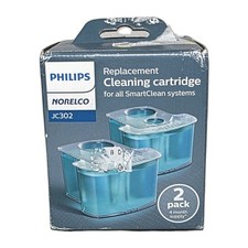 Philips Norelco 2 Pack JC302 Replacement Cleaning Cartridge SmartClean SEALED