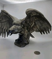 vintage brass eagle statue