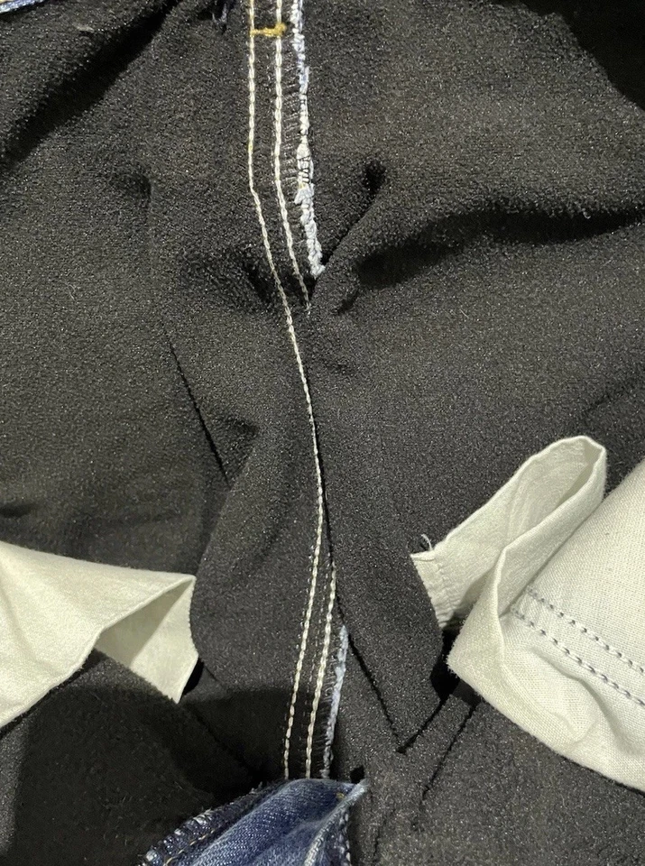 Pantalones de mezclilla para hombre Carhartt azules 32x32 forrados térmicos calce relajado clima frío Foto 3 de 4