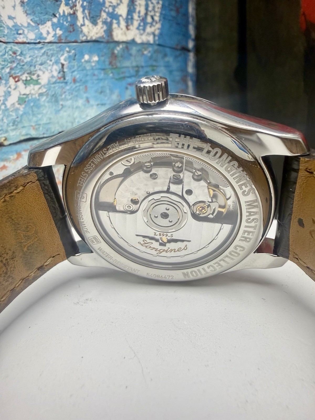 Longines Master Moonphase 40mm Auto Men’s Watch Leather L29094783 Box + Papers image 8