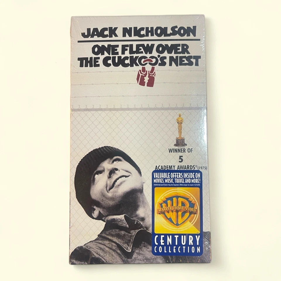 One Flew Over The Cuckoo's Nest (VHS, 1997) Jack Nicholson Brand New Sealed - Imagem 3 de 4