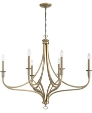 Minka Lavery 1097-740 Covent Park 6 Light 40" Wide Taper Candle Chandelier