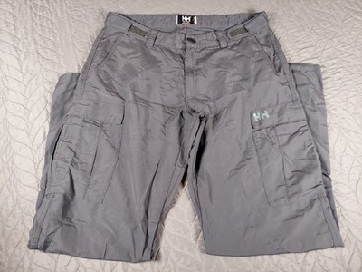 Helly Hansen QD Cargo Pants Mens 38 Lightweight Softshell Hiking Adjustable EUC