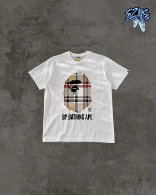 BAPE Check By Bathing Ape White Tee (NEW) Size Medium