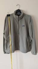 Men's Patagonia Quarter Zip Pullover Synchilla Light Weight Fleece Size XL Sage