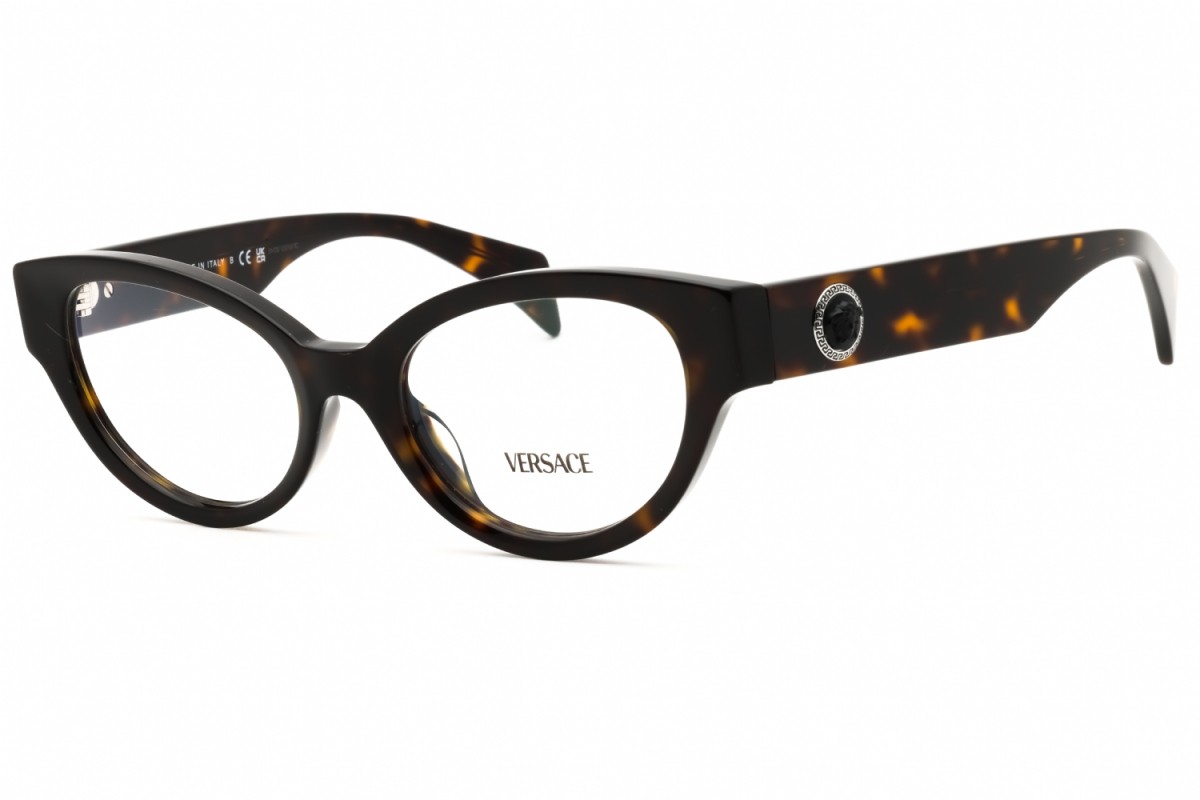 NEW Versace VE3361U 108 Havana 51mm Eyeglasses