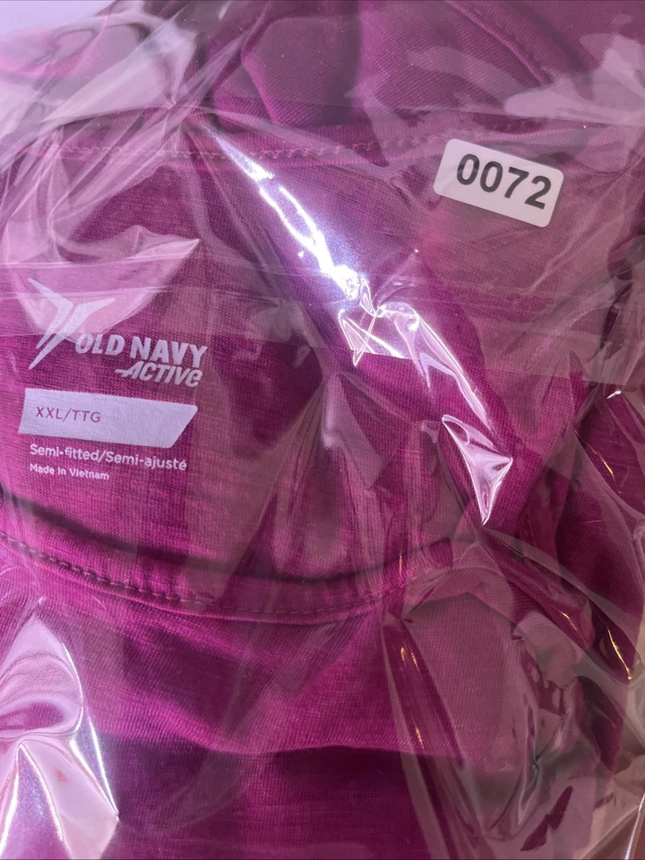 Old Navy Active XXL Semi-Fitted Long Sleeve Top Pink - Image 4 of 4