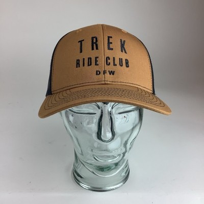 Trek Ride Club DFW Brown & Black Mesh Snap Back Cap By Richardson Style 112