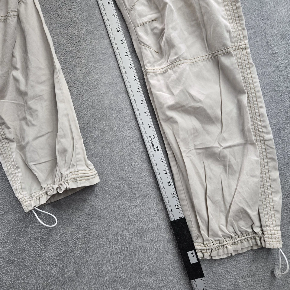 Pantalones Médicos Koi Mujer M Beige Carga Botón Relajado 29" Entrepierna Foto 4 de 4