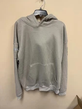 Women’s Comfrt Light Gray Heavy Hoodie with Sleeve Pocket