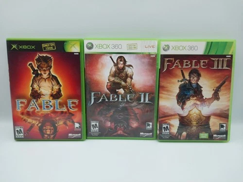 Fable Trilogy: Fable 1, 2, 3 (Xbox 360/Original Xbox) Lot Of 3 Games - TESTED
