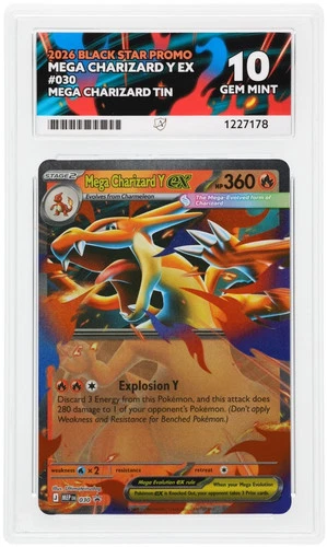 Mega Charizard Y EX 030 ACE Black Star Promo Pokemon ACE 10 Gem Mint