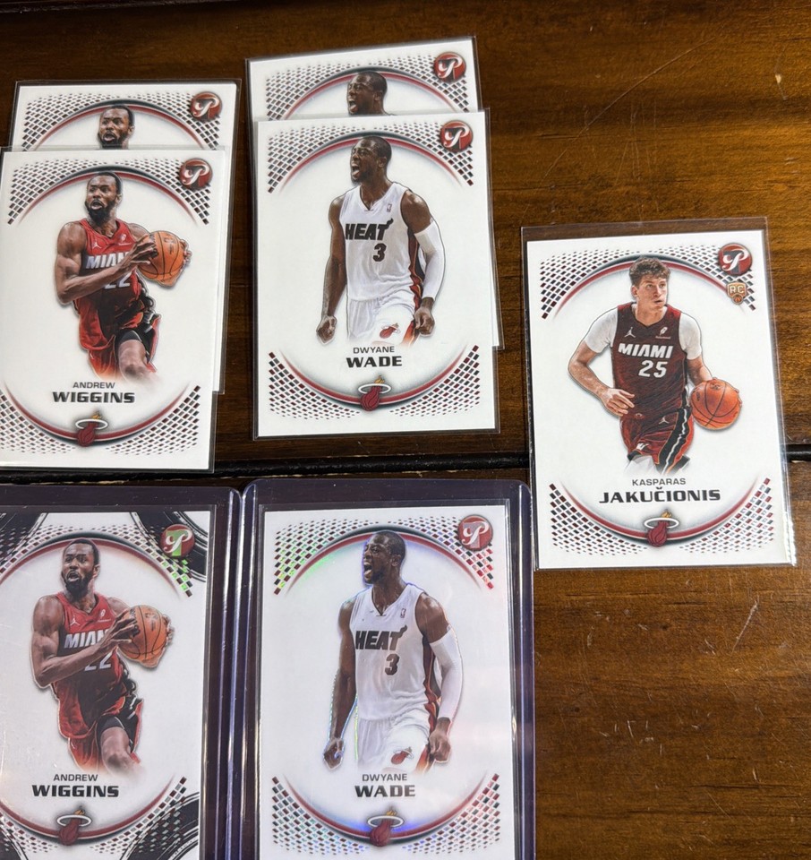 2025-26 Topps Pristine Basketball Base/ Refractors Lot 12 Cards Miami ...