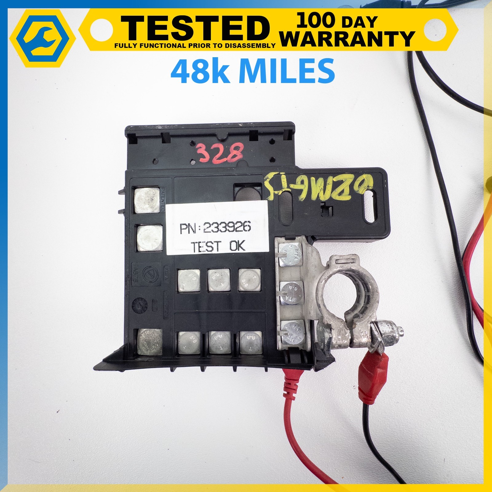 08-09 MASERATI GRANTURISMO 4.2L REAR TRUNK FUSE BOX WIRING HARNESS OEM