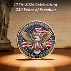 God Bless America 250th Anniv Coin 1776-2026 USA Patriotic Commemorative